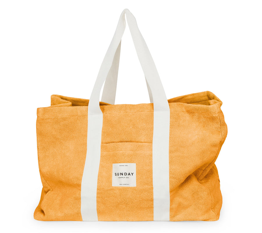 Golden Towelling Beach Bag Beach Bag