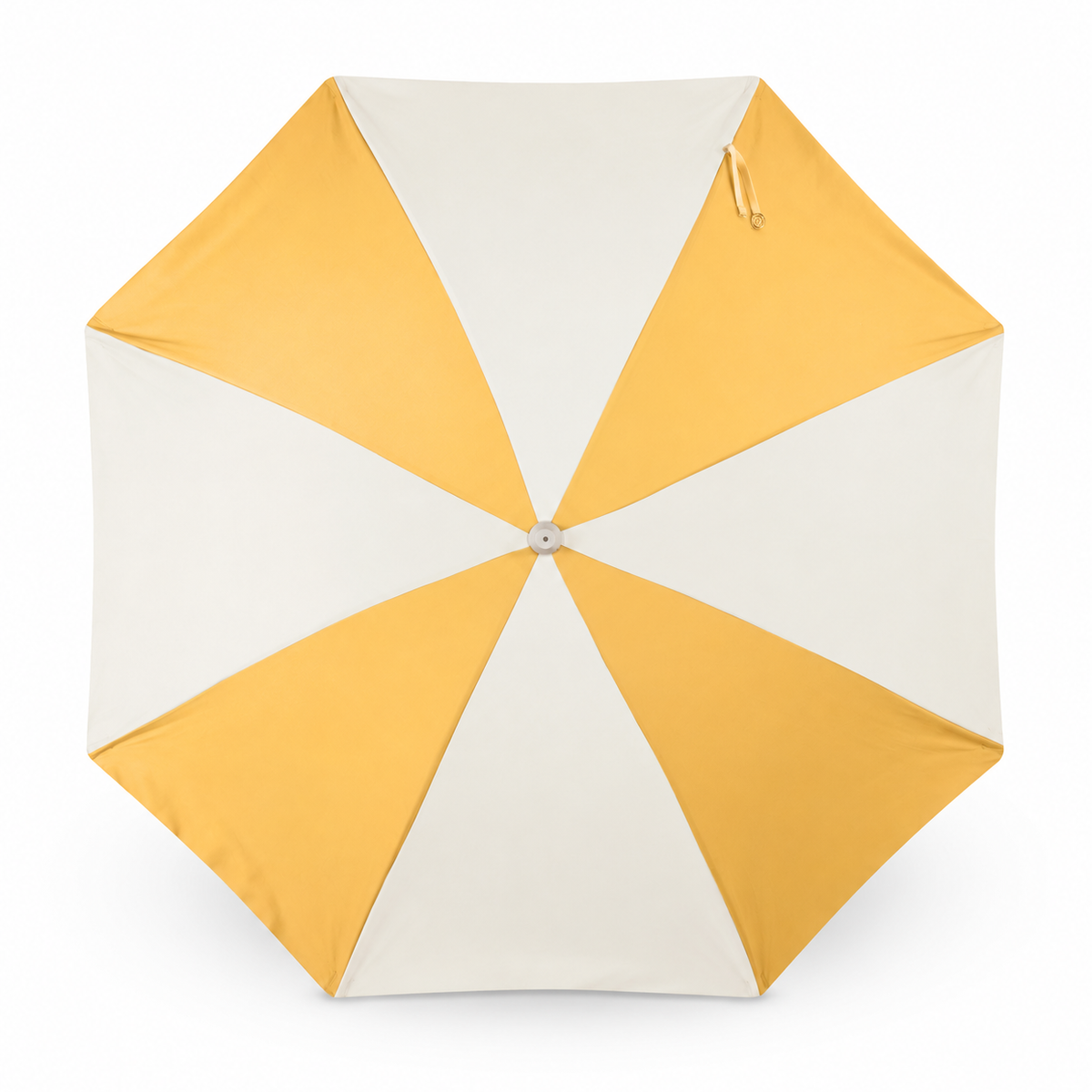 Golden Splice Classic Beach Umbrella — top view