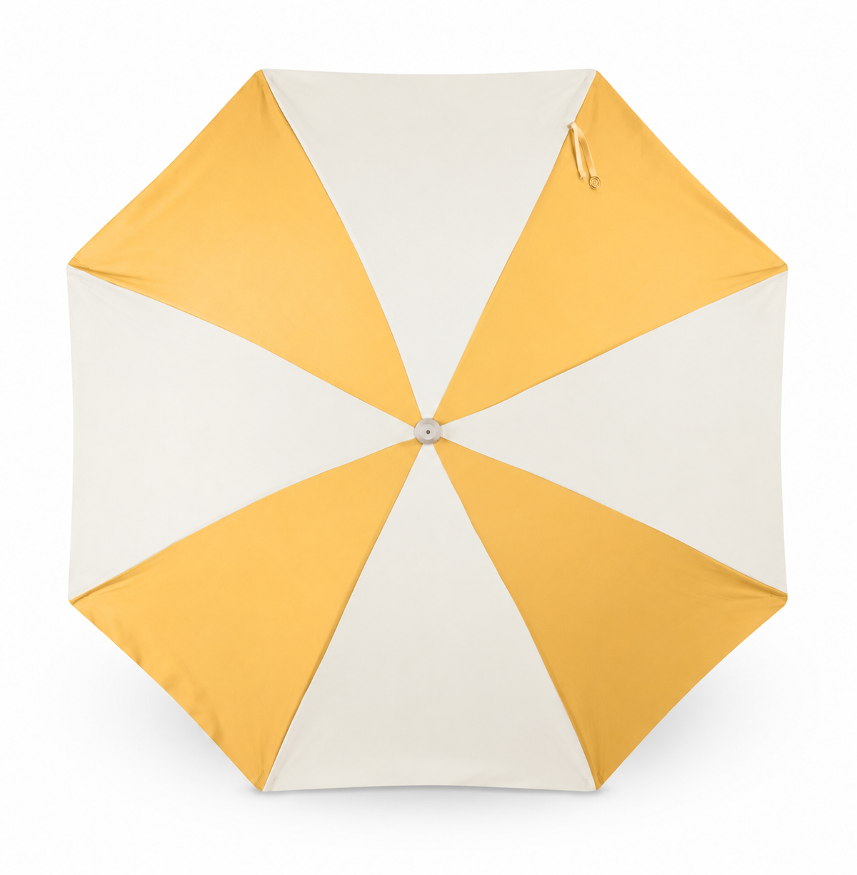 Golden Splice Classic Beach Umbrella — top view