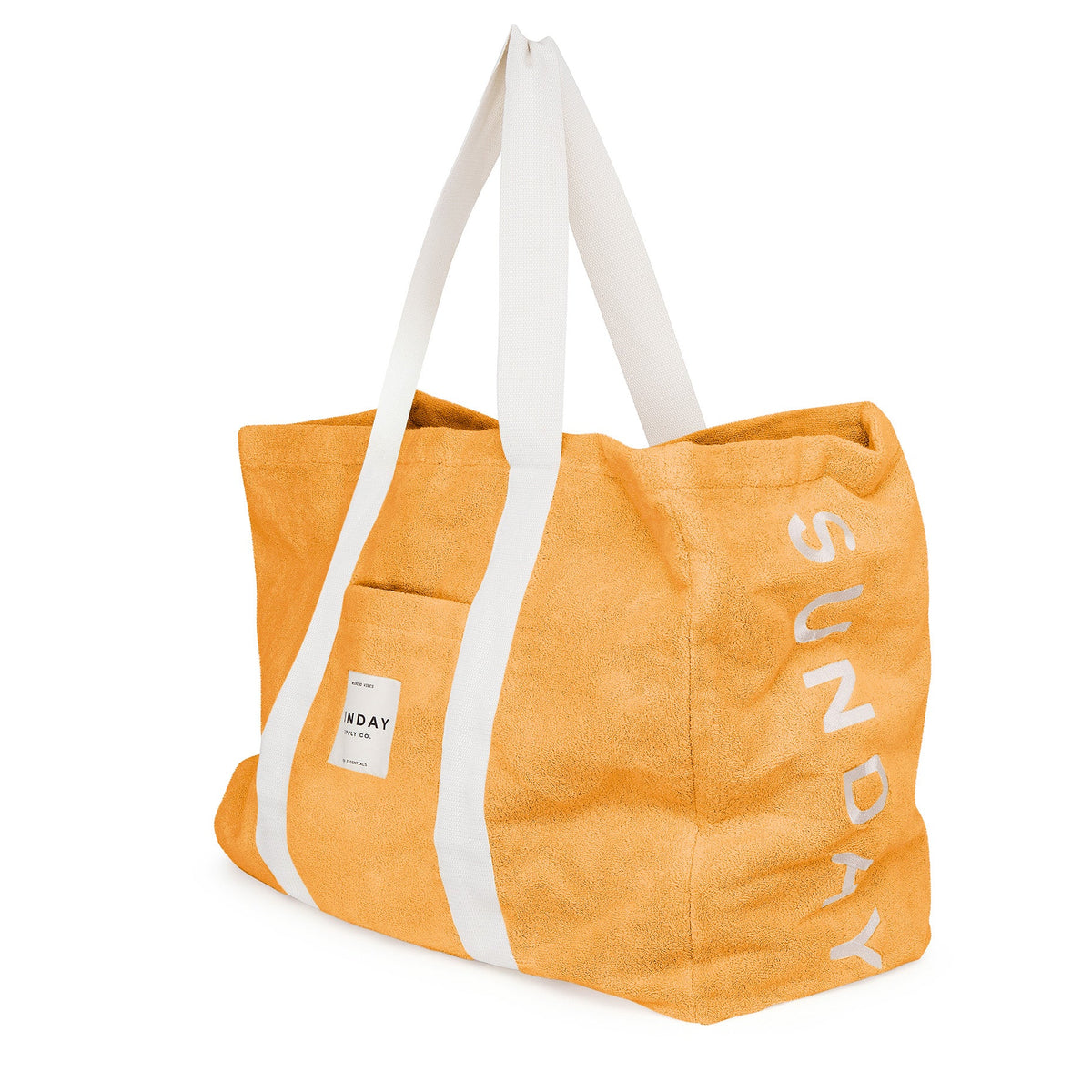 Golden Towelling Beach Bag