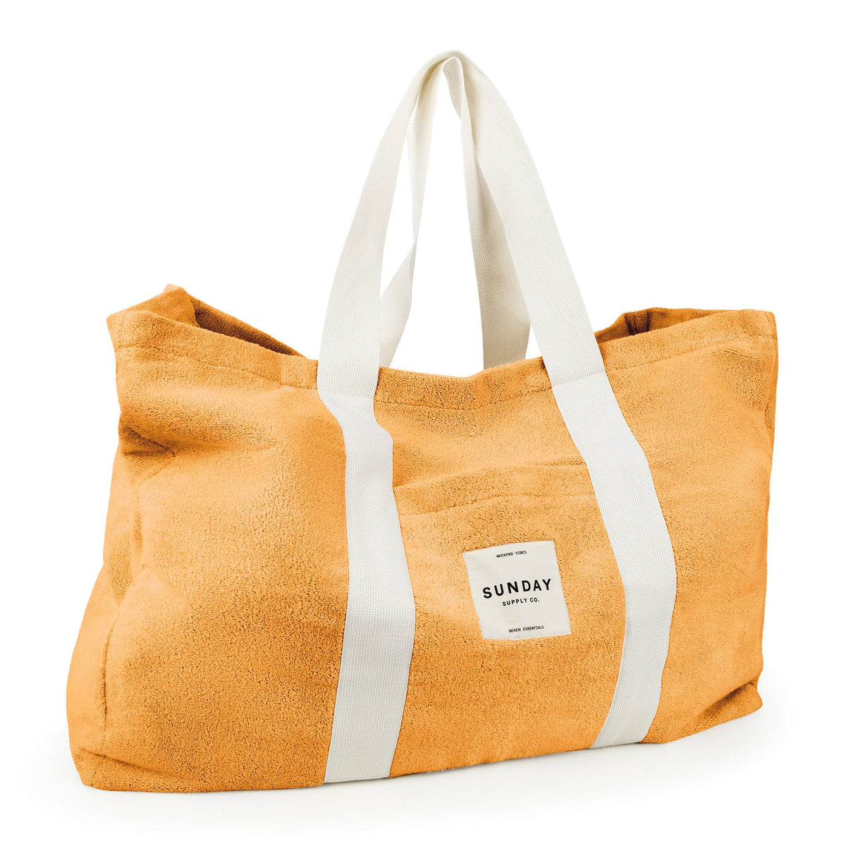 Golden Towelling Beach Bag