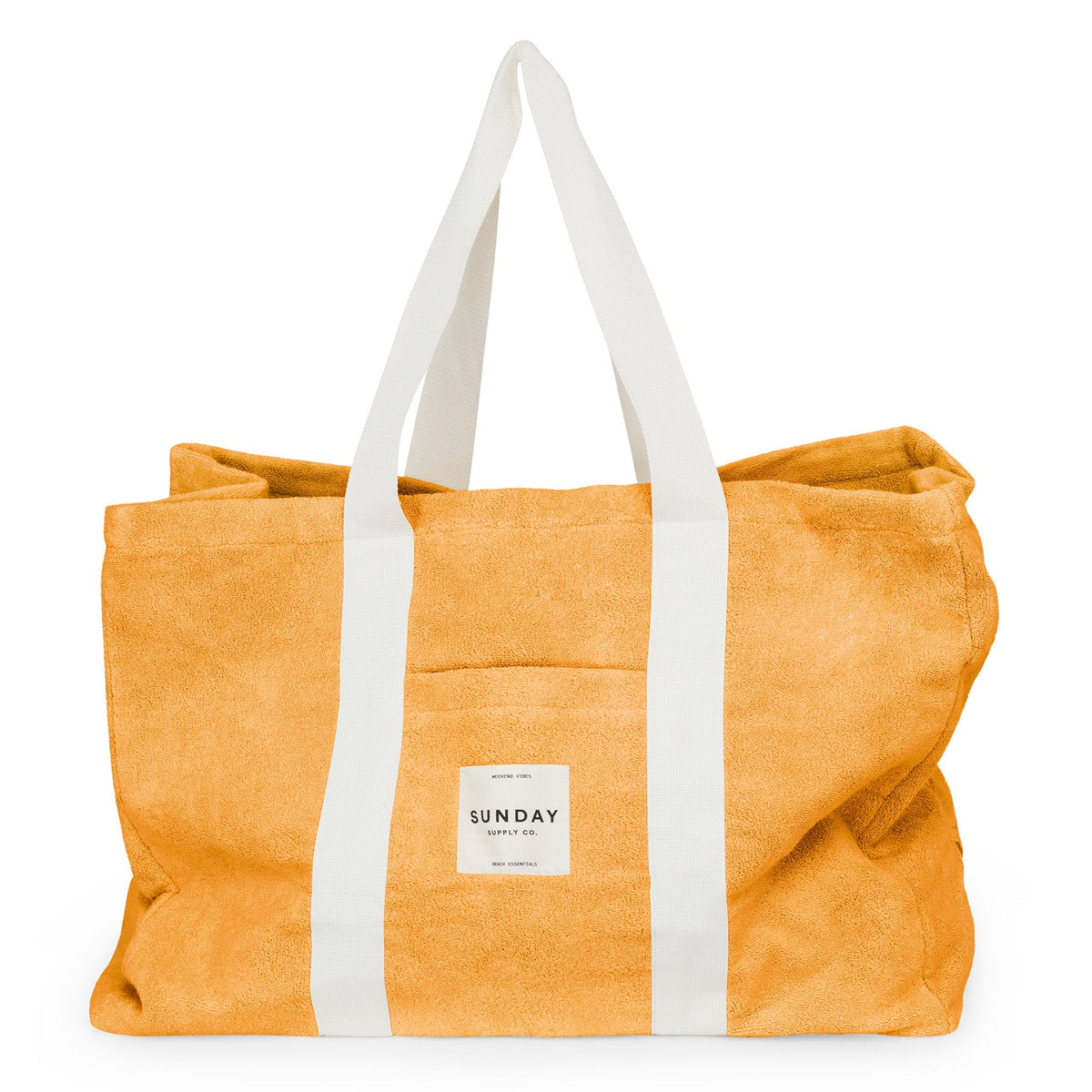 Golden Towelling Beach Bag