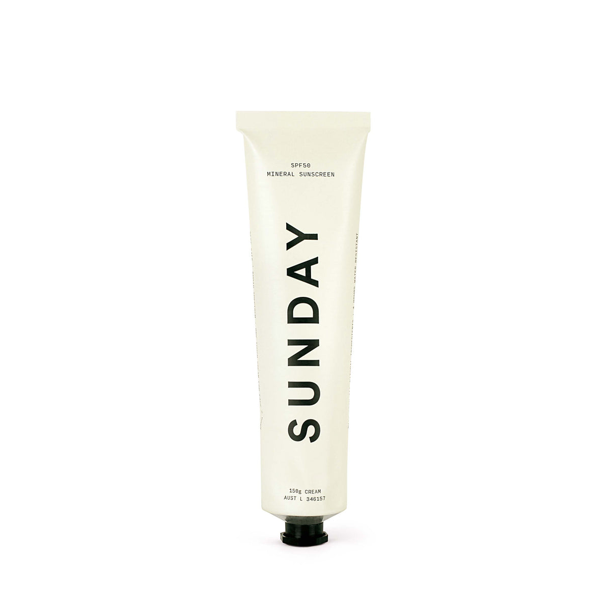 Natural Mineral Sunscreen SPF50 Aluminium Tube Front 