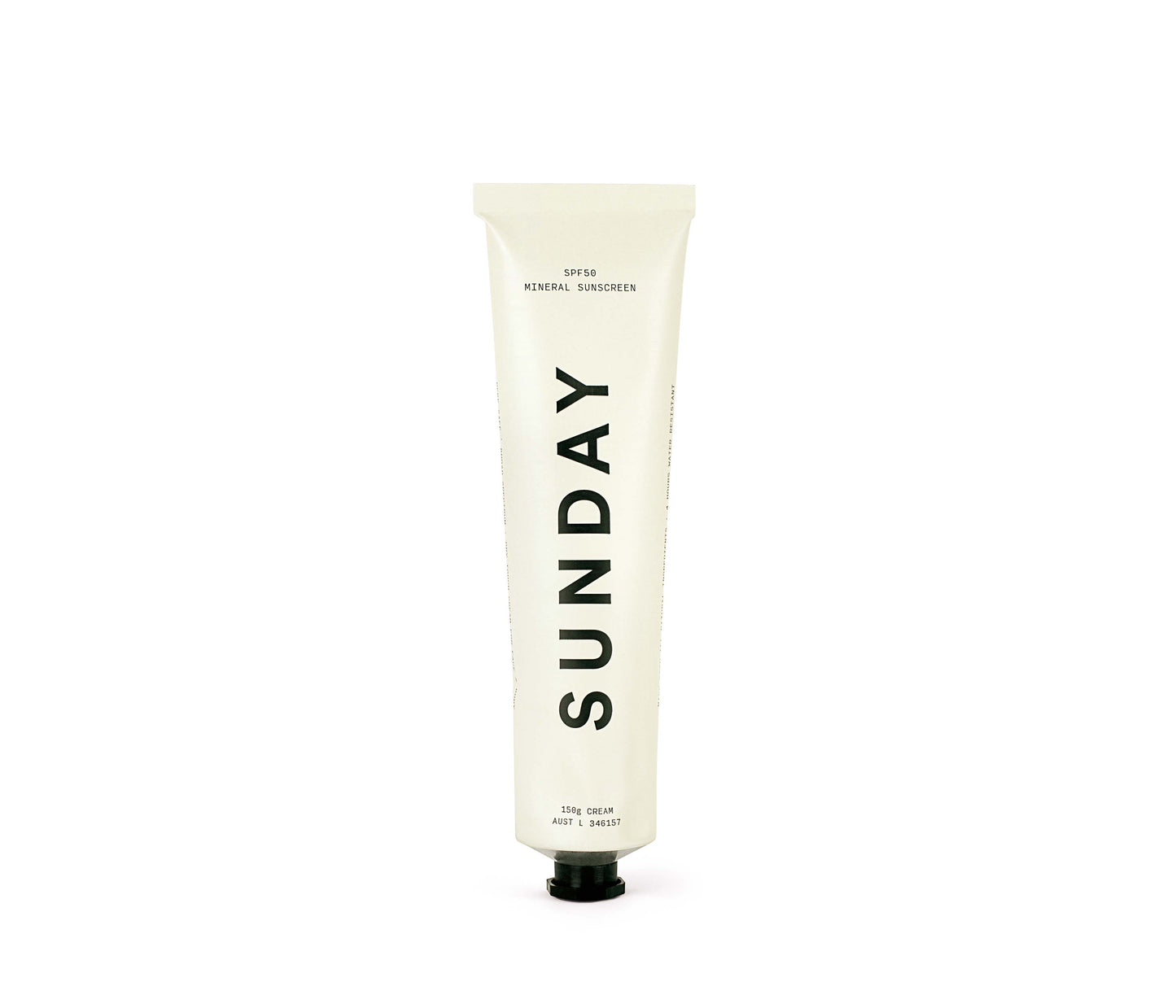 Natural Mineral Sunscreen SPF50 Aluminium Tube Front 